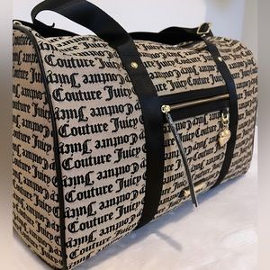 PERFECT JUICY COUTURE WEEKEND DUFFEL BAG 🤎🤍🖤